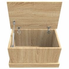 Vidaxl Škatla za shranjevanje sonoma hrast 50x30x28 cm inženirski les