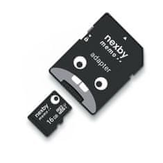 Nexby Pomnilniška kartica micro SDHC 16 GB razreda 10 z adapterjem
