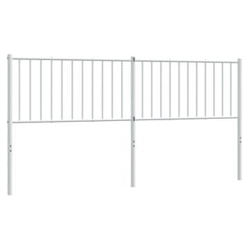 Vidaxl Kovinsko nadomestno vzglavje belo 180 cm