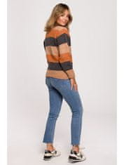 BeWear Klasičen ženski pulover Vinete BK071 rjava L/XL