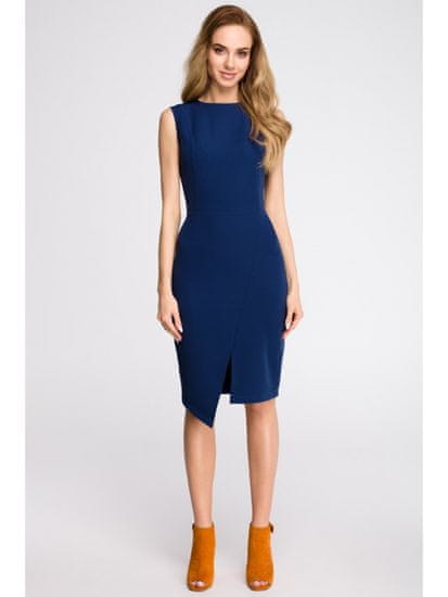 Style Stylove Ženska mini obleka Anghangwain S105 tmavo modrá
