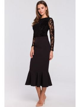 makover Žensko krilo midi Landole K025 črna