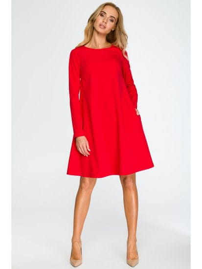 Style Stylove Ženska mini obleka Flonor S137 rdeča