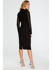 Style Stylove Ženska midi obleka Ishigune S136 črna S
