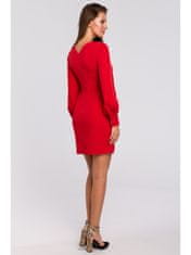 makover Ženska mini obleka Sharre K027 rdeča XL