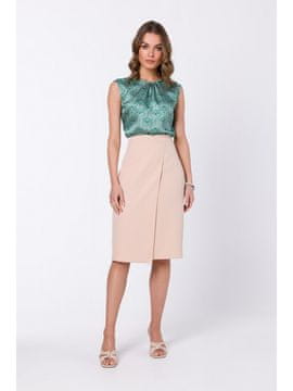 Style Stylove Žensko krilo midi Lyoth S343 bež