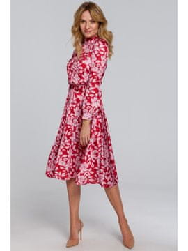 makover Ženska midi obleka Igelon K084 roza