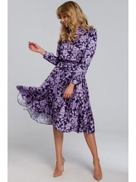 makover Ženska midi obleka Igelon K084 vijolična