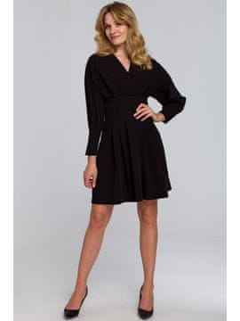 makover Ženska mini obleka Vinever K087 črna