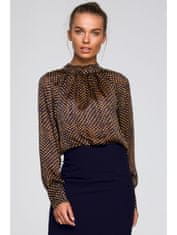 Style Stylove Ženska bluza Fenifach S235 črno-rjava S
