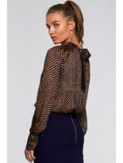 Style Stylove Ženska bluza Fenifach S235 črno-rjava S