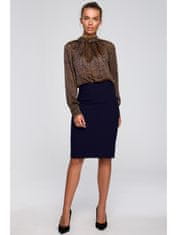 Style Stylove Ženska bluza Fenifach S235 črno-rjava S