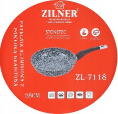 ZILNER 26 cm ponev z marmorno keramično prevleko Zilner Stonetec ZL-7117