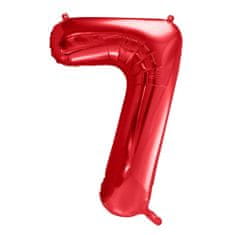 Moja zabava Balon številka 7 rdeča