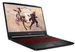 MSI Katana GF66 gaming prenosnik, i5-12500H, 8GB, SSD512GB, RTX3050Ti, 15,6FHD, DOS (9S7-158424-654)