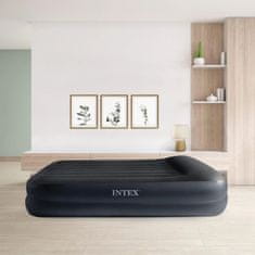 Intex Dura-Beam Pillow Rest zakonska napihljiva postelja, temno modra