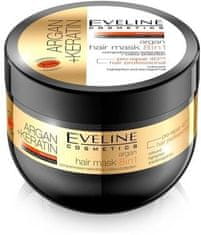 Eveline Cosmetics Maska za lase Argan + Keratin 8v1, 300 ml