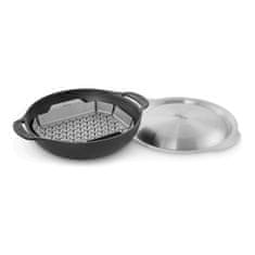 BigBuy Ponev Wok Weber 8856 s pokrovom Ø 40,13 x 12,19 cm železo