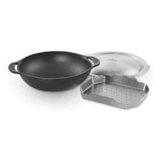 BigBuy Ponev Wok Weber 8856 s pokrovom Ø 40,13 x 12,19 cm železo