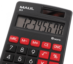 MAUL žepni kalkulator M8, črn (ML7261090)