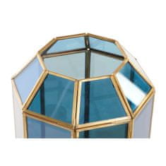 DKD Home Decor Namizna svetilka DKD Home Decor Crystal Blue Golden 220 V Brass 50 W Modern (18 x 19 x 29 cm)