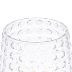 BigBuy Namizna svetilka Crystal Metal 17 x 17 x 26 cm