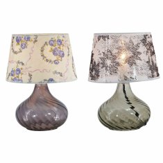DKD Home Decor Namizna svetilka DKD Home Decor 25 x 25 x 33,5 cm Crystal Multicolor 220 V 25 W (2 enoti)