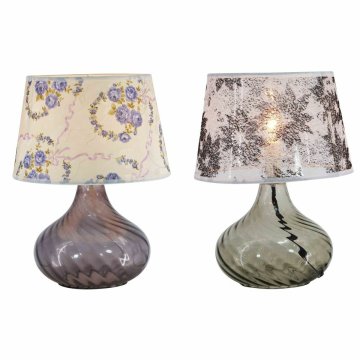 DKD Home Decor Namizna svetilka DKD Home Decor 25 x 25 x 33,5 cm Crystal Multicolor 220 V 25 W (2 enoti)