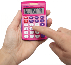 MAUL namizni kalkulator MJ 450 junior, roza (ML7263022)