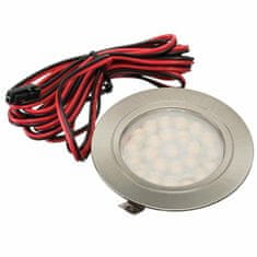 LED pohištvena svetilka 1,8W 12V 4000K 180lm IP20 vgradna SREBRNA