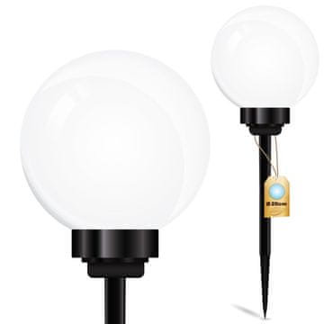 LUMILED Solarna vrtna svetilka LED do zeme ATRIS 20cm