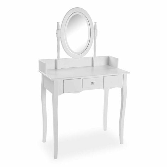 Versa Komoda Versa White Wood Crystal 40 x 78 x 128 cm