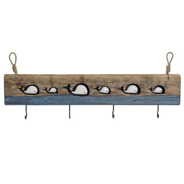 DKD Home Decor Stenski obešalnik za plašče DKD Home Decor Kovinski les (85 x 4 x 33 cm)