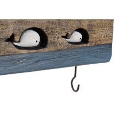 DKD Home Decor Stenski obešalnik za plašče DKD Home Decor Kovinski les (85 x 4 x 33 cm)