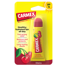 Carmex Cherry negovalen balzam za ustnice, ZF 15, 10 g