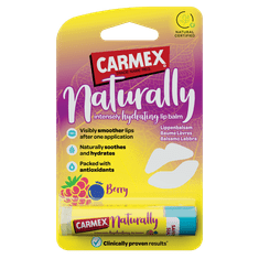 Carmex Naturally Berry naravni balzam za ustnice v stiku, 4,25 g