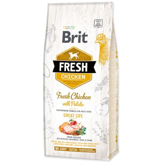 Brit BRIT Fresh Chicken with Potato Adult Great Life 12 kg