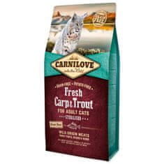 Carnilove CARNILOVE Fresh Carp & Trout Sterilised for Adult cats 6 kg