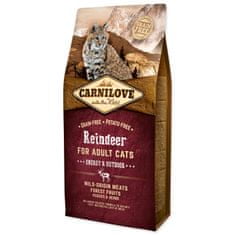 Carnilove CARNILOVE Reindeer Adult Cats Energy and Outdoor 6 kg