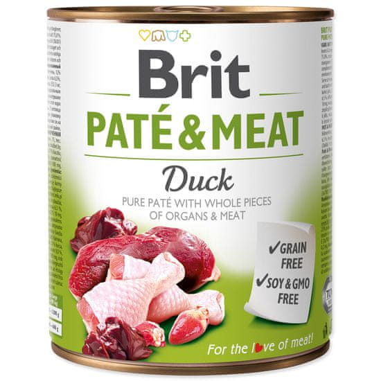 Brit Konzerva BRIT Paté & Meat Duck 800 g