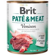Brit Konzerva BRIT Paté & Meat Venison 800 g