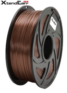 XtendLan PLA filament 1,75mm sijajna bakrena barva 1kg