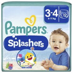 hlačne plenice za v vodo Splashers 3-4 (6-11 kg) 12 kosov