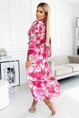 Numoco Ženska cvetlična obleka Valentina roza Universal