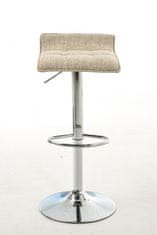 BHM Germany Barski stol Madison, tekstil, kremasta barva