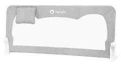 Lionelo Hanna ograja za posteljo, siva