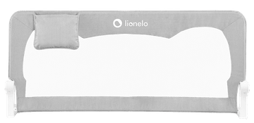 Lionelo Hanna ograja za posteljo, siva