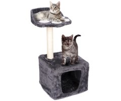 PET Toys mačje drevo in praskalnik za mačke, 68x30x30 cm, 2 nivoja