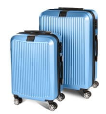 2-delni set potovalnih kovčkov Carbon Series, moder