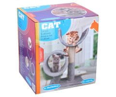 PET Toys mačje drevo in praskalnik za mačke, 50x29x33cm, 2 nivoja - odprta embalaža